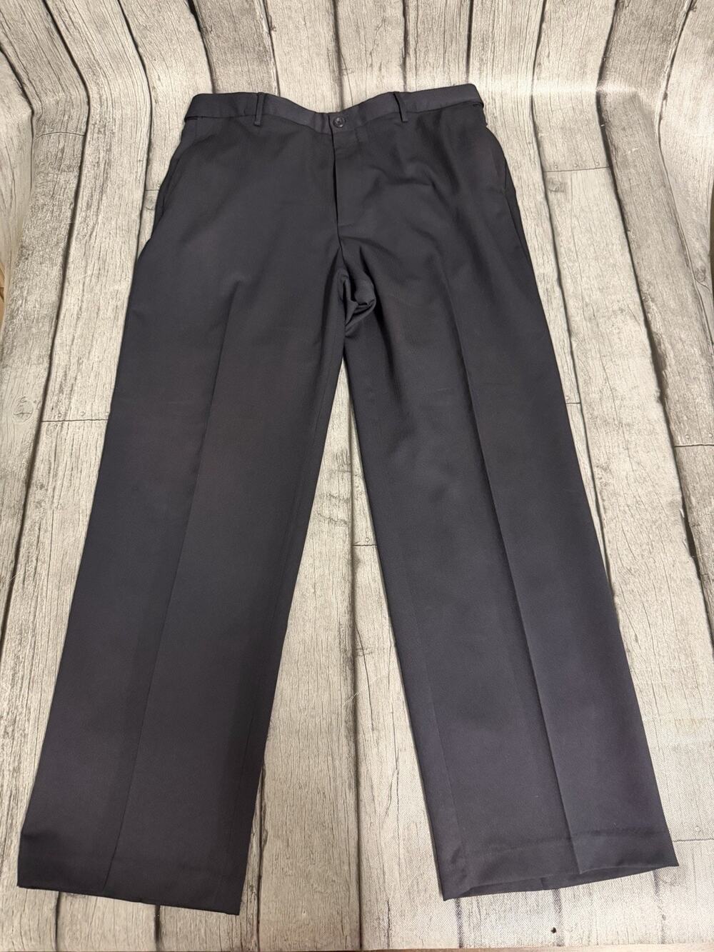Men’s Van Heusen Comfort Waist Dress Pants 38x32 Dark Navy